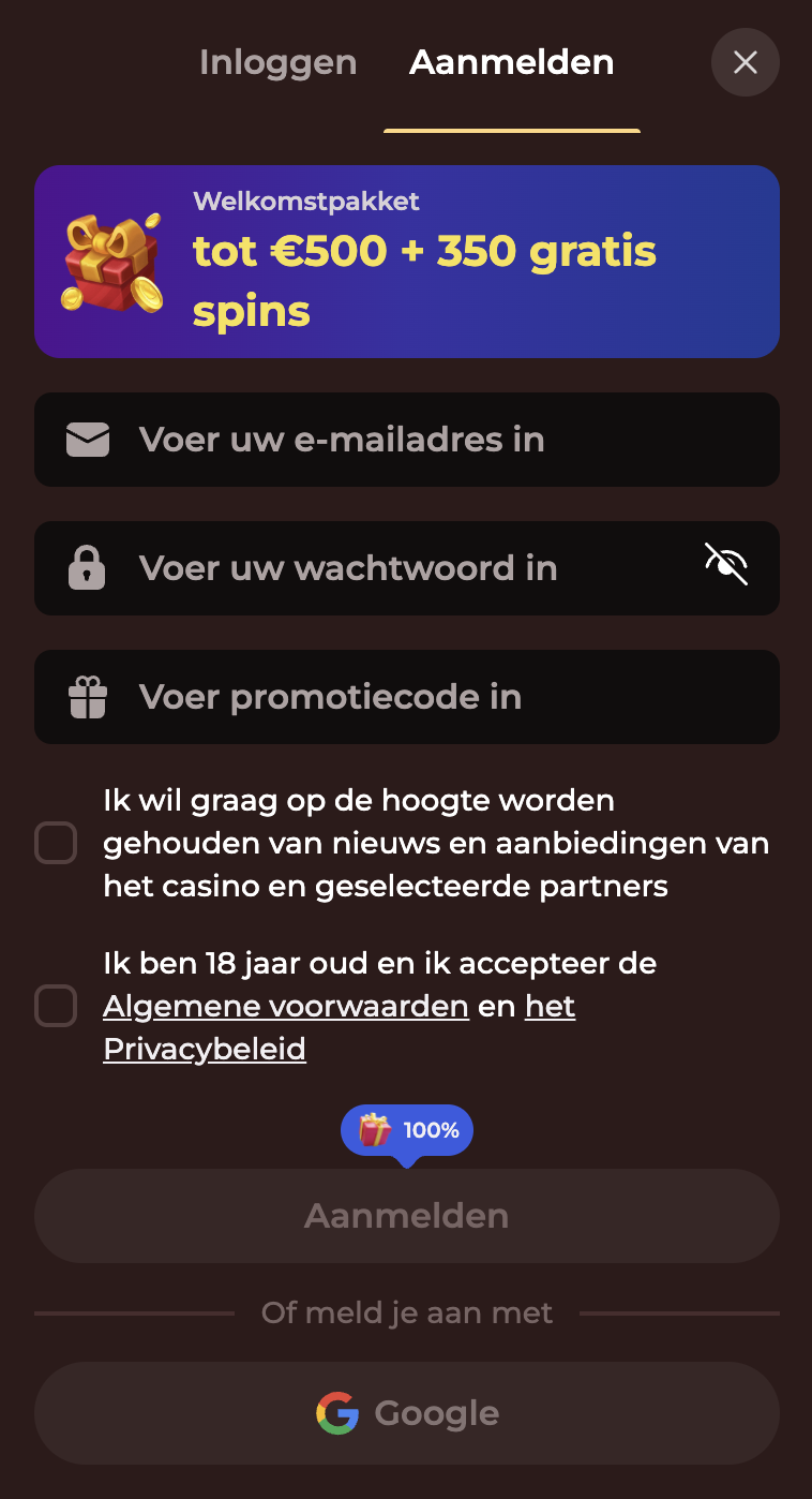 nieuw aanmeldbonus bij Vinci Spin Casino